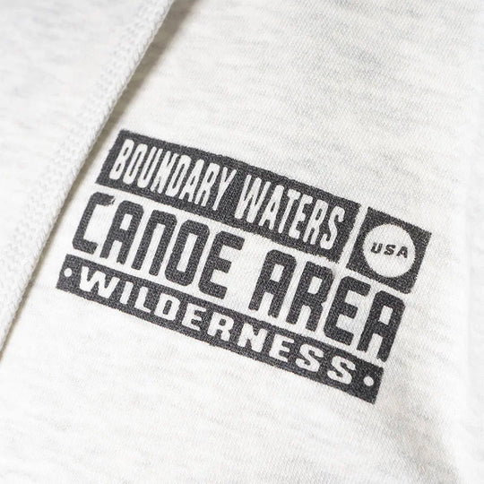 Boundary Waters Logo Closeup Oat Hoodie