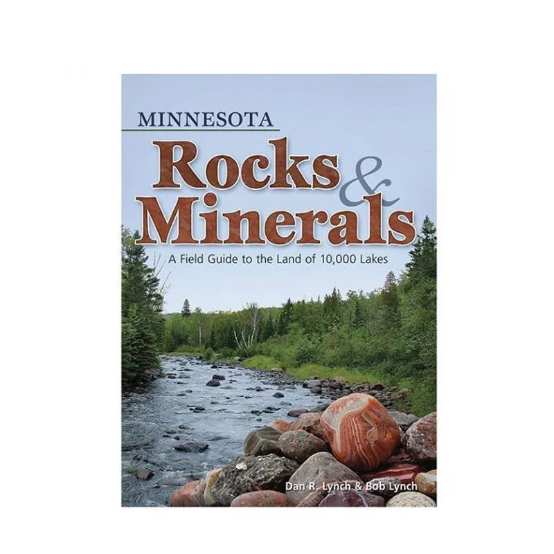 Minnesota Rocks & Minerals Book with white background