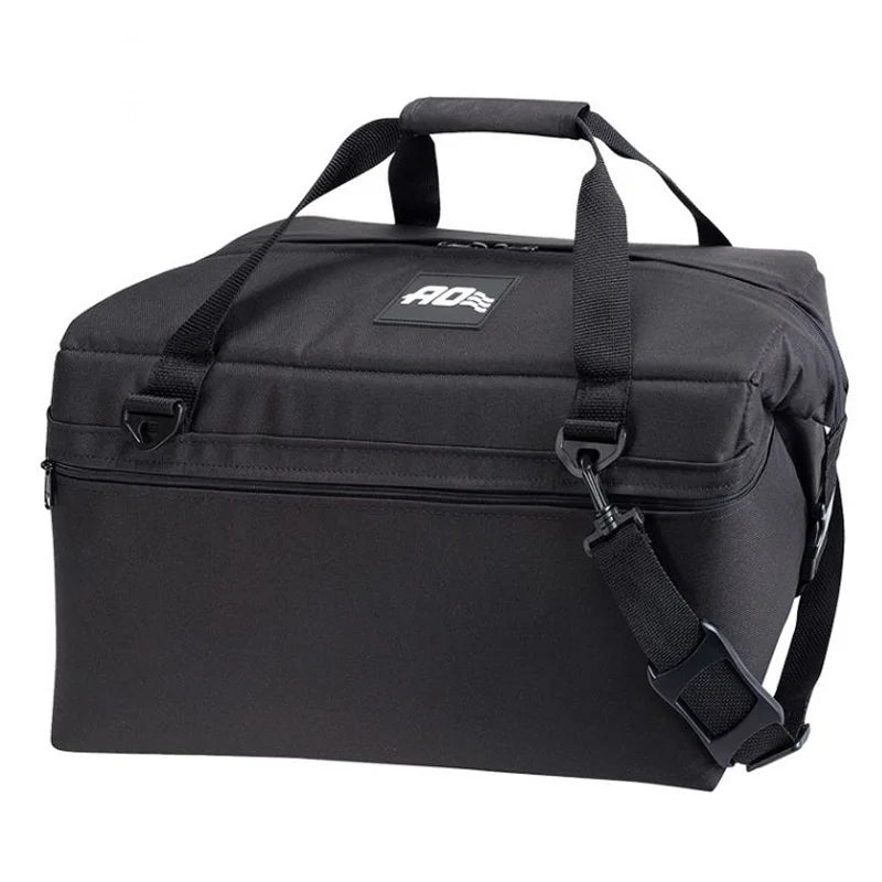 AO Canvas Cooler - 36 Pack in black with white background