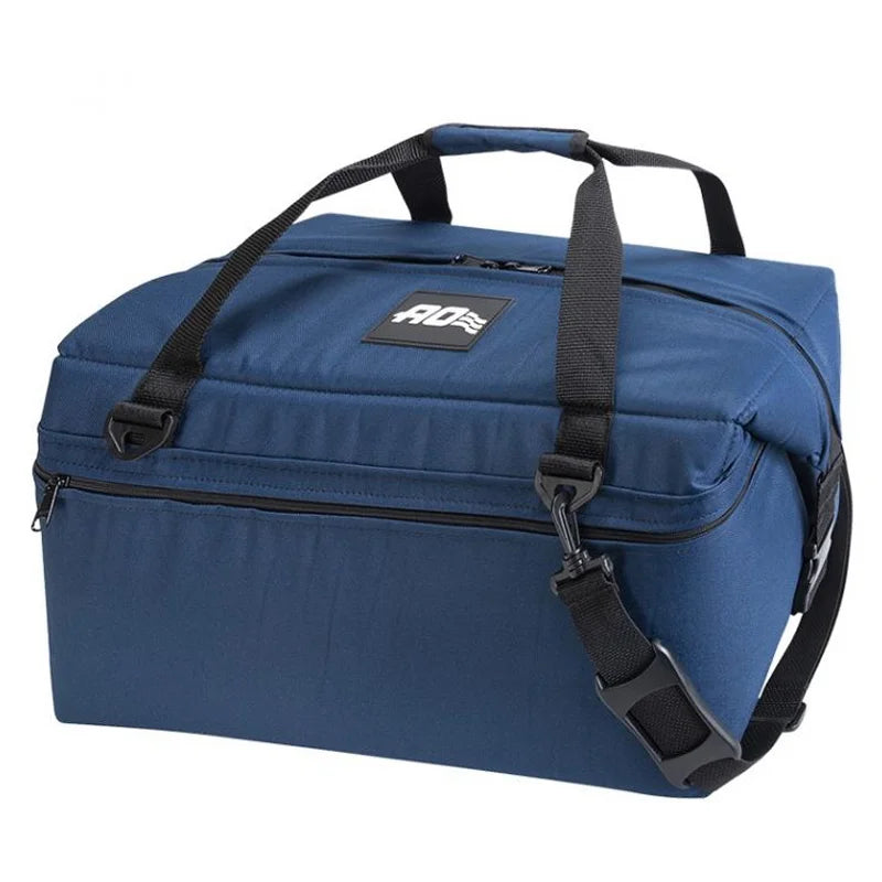 AO Canvas Cooler - 36 Pack in navy with white background