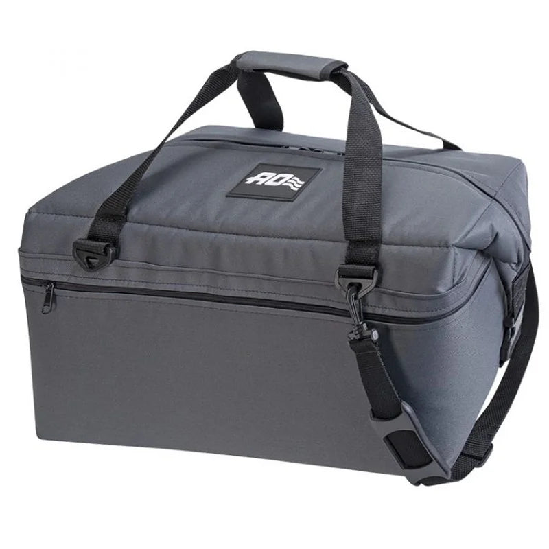 AO Canvas Cooler - 36 Pack in charcoal with white background