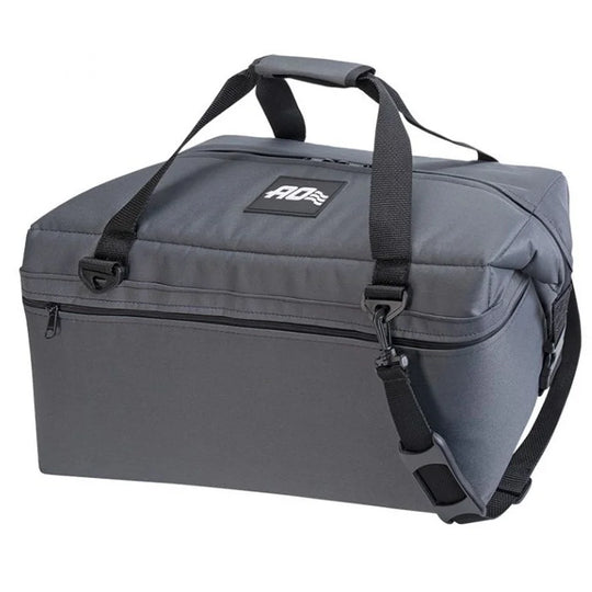 AO Canvas Cooler - 36 Pack in charcoal with white background