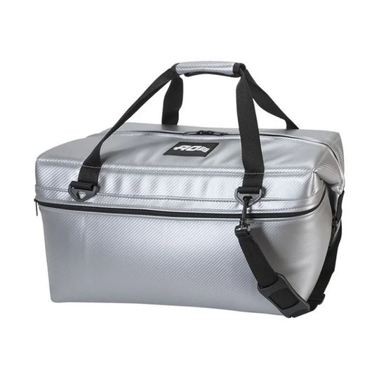 AO Carbon Cooler - 36 Pack in silver with white background
