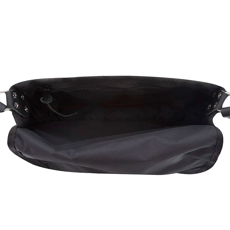 Deluxe Medium Classic Wool Shell Purse featuring a timeless wool exterior and durable nylon interior, showcasing premium craftsmanship for rugged outdoor use.