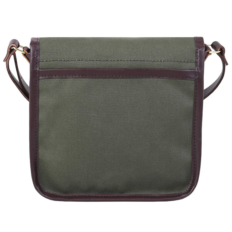 Mini Haversack Purse in Olive Drab with premium leather trim, handcrafted for durable everyday use and travel by Duluth Pack.