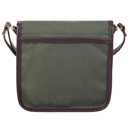 Mini Haversack Purse in Olive Drab with premium leather trim, handcrafted for durable everyday use and travel by Duluth Pack.