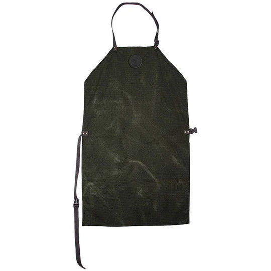 Canvas Apron in Waxed Olive Drab