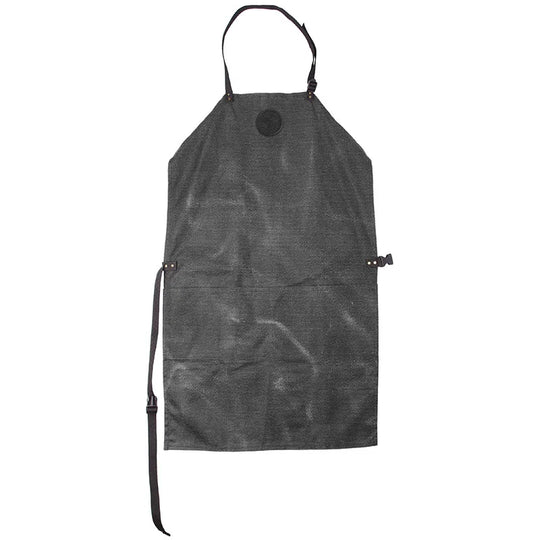 Canvas Apron in Waxed Grey