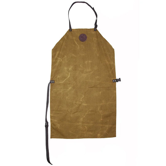 Canvas Apron in Waxed Khaki