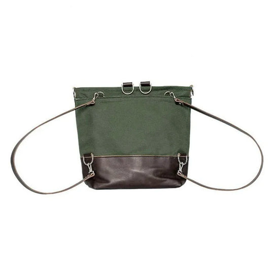 Convertible Jet-Setter Tote in Olive Drab Back Straps