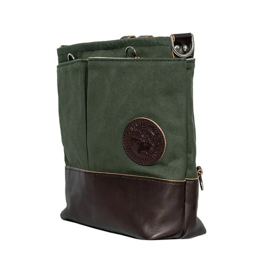 Convertible Jet-Setter Tote in Olive Drab Side Angle