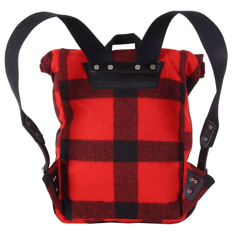 Classic Wool Roll-Top Scout Pack Back