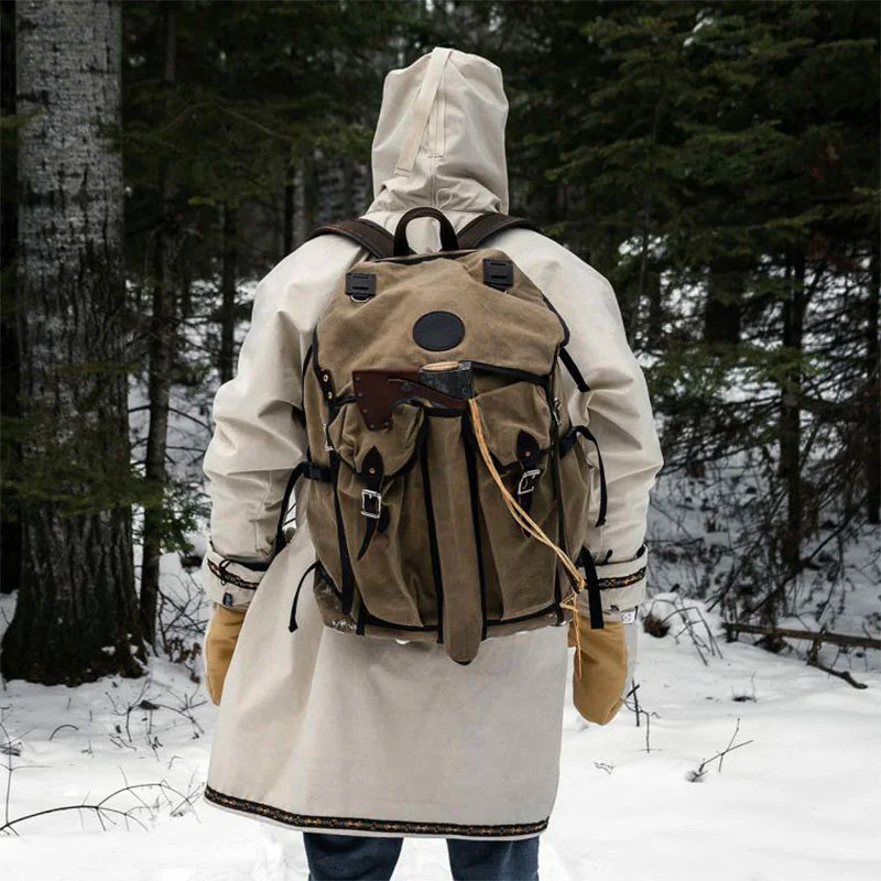 Man in Anorak with Bushcrafter Pack