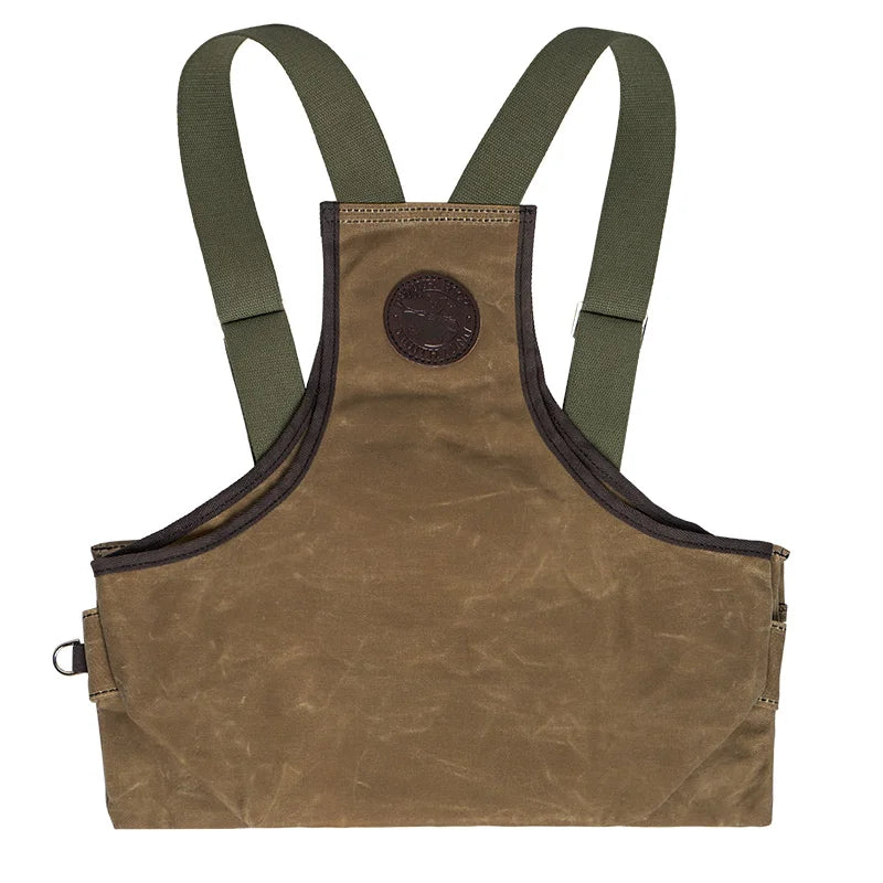 Wax Khaki Upland Game Vest Back