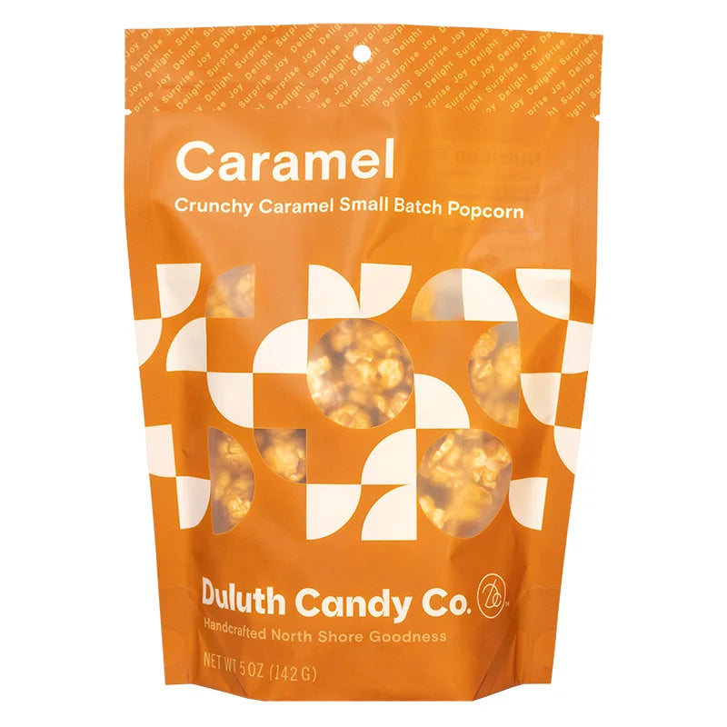 Duluth Candy Co. Popcorn Mix in Carmel with a white background