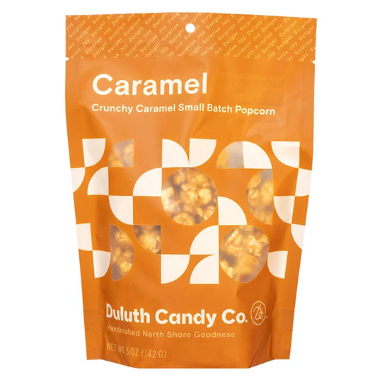Duluth Candy Co. Popcorn Mix in Carmel with a white background