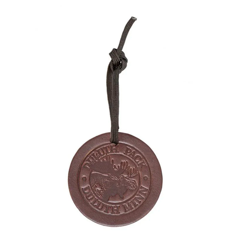 Round Leather Duluth Pack Ornament