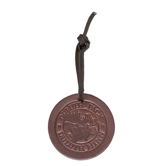 Round Leather Duluth Pack Ornament