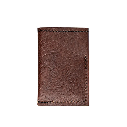 Bison Leather Card Sleeve Back