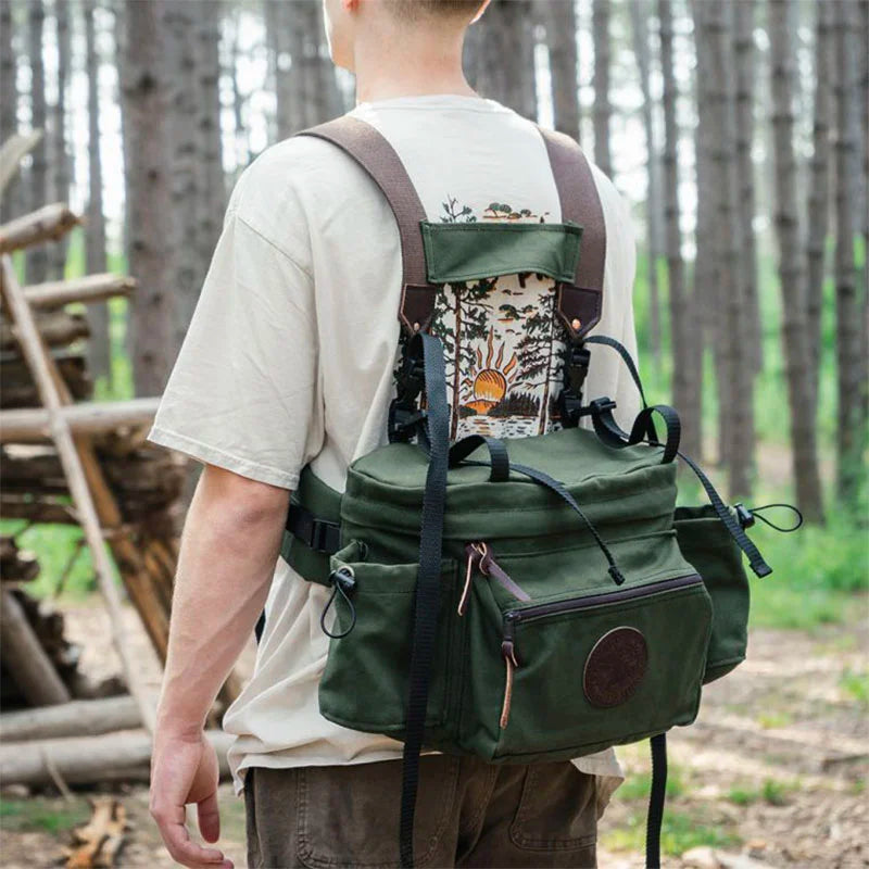 All Day Lumbar Pack on Back of Model