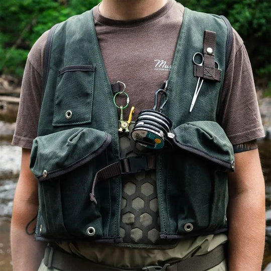 Fly Vest on a model