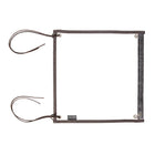 Detachable Map Case with clear vinyl window and canvas edging, featuring tie straps for attaching to canoe packs, designed for rugged outdoor use.