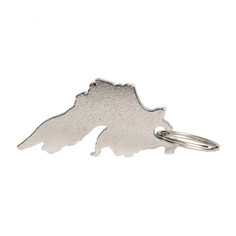 Lake Superior Key Chain Bottle Opener with white background