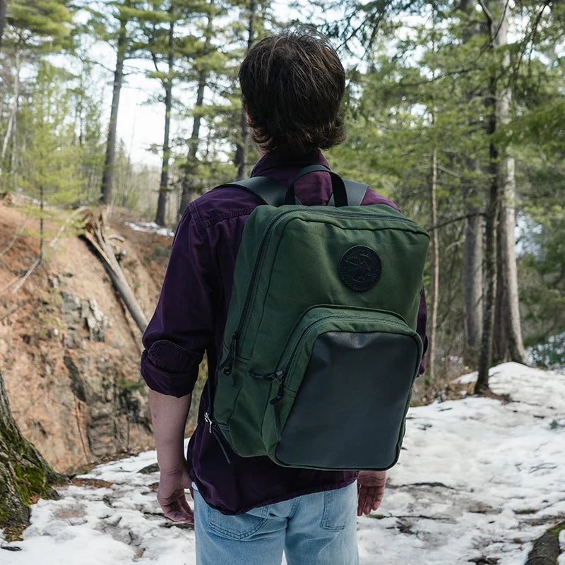 Lake Erie Deluxe Laptop Backpack on Model