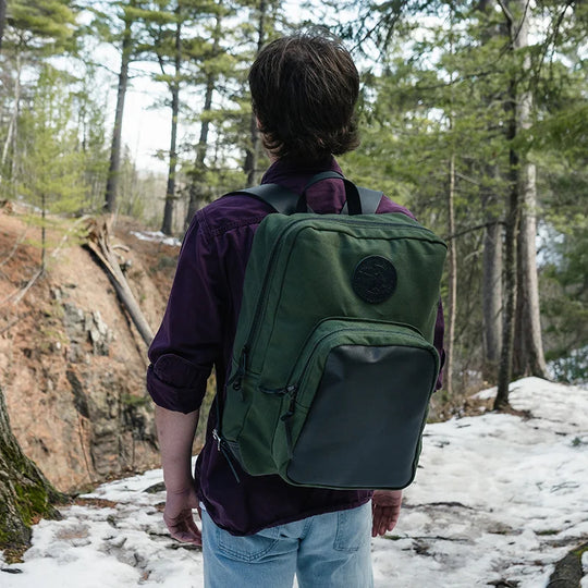 Lake Erie Deluxe Laptop Backpack on Model