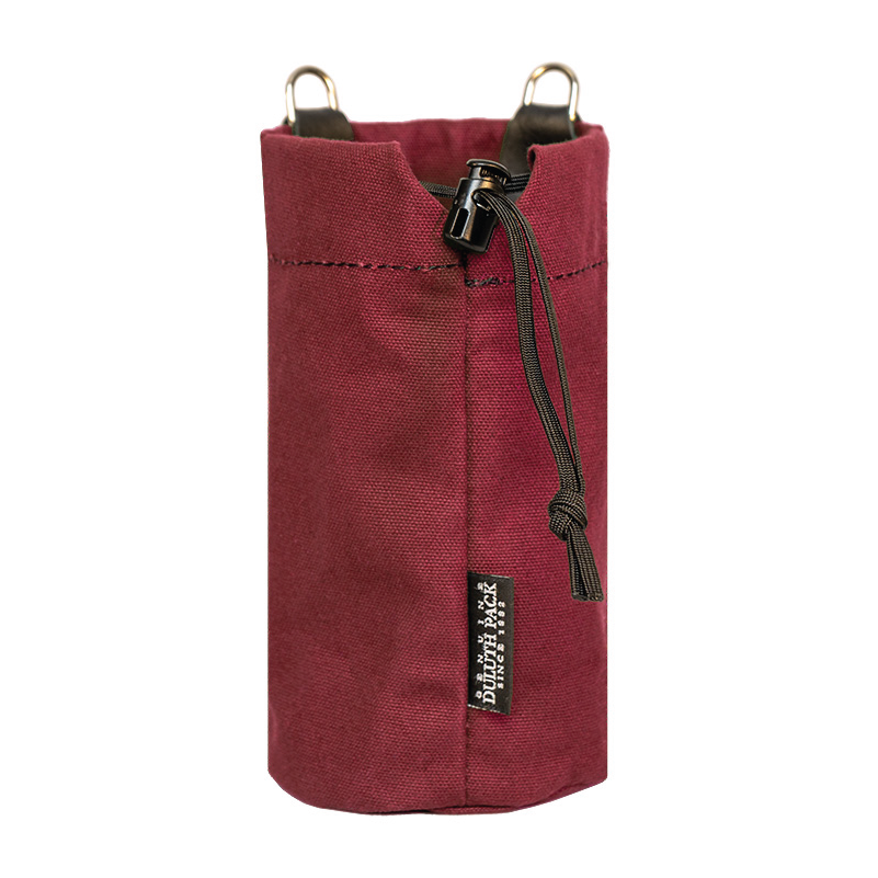 Burgundy Water Bottle Holder on white background