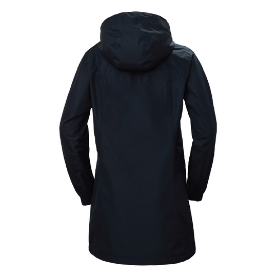 back View of navy Helly Hansen Women&
