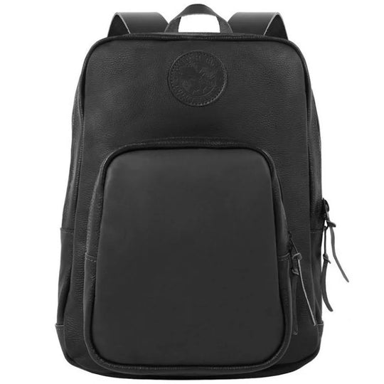 Leather Large Standard Backpack in Pebbled Black
