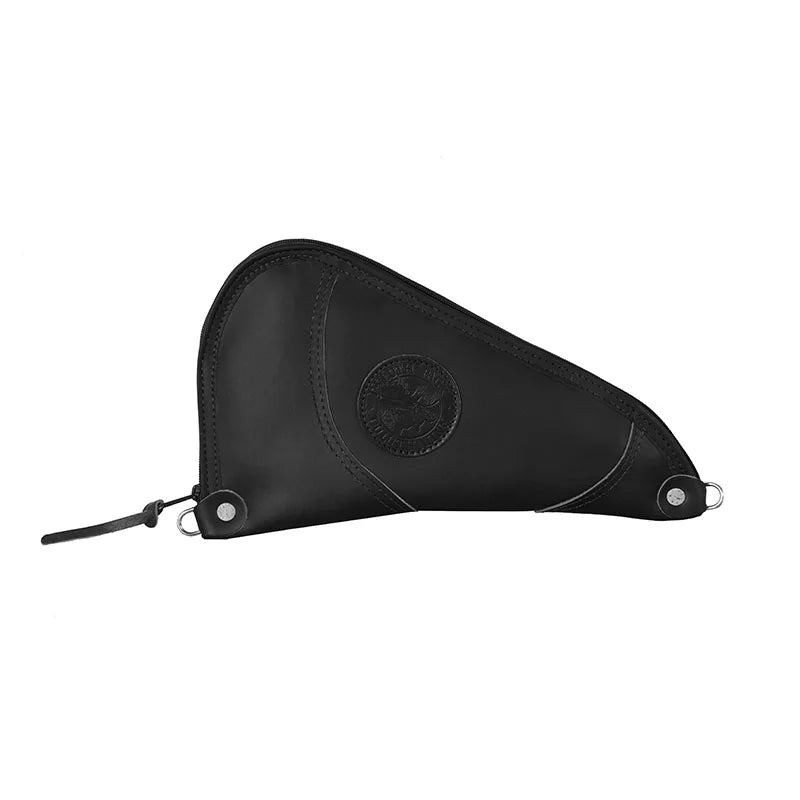Leather Mini Pistol Rug in Black