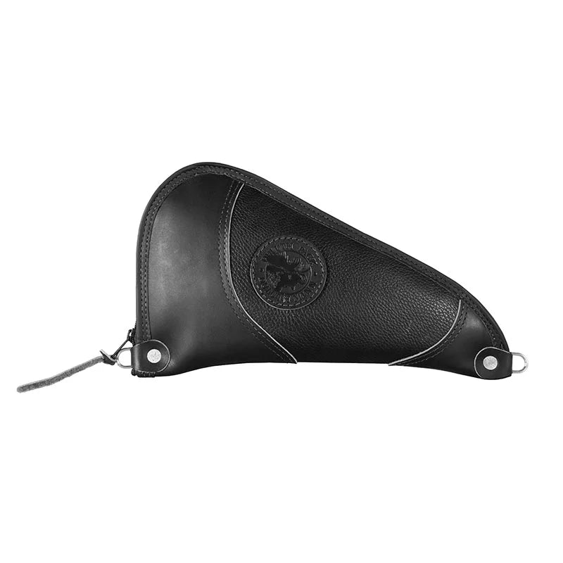Leather Mini Pistol Rug in Pebbled Black