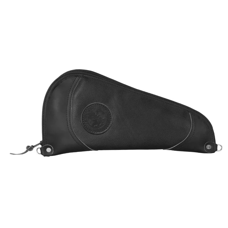 Leather Large Pistol Rug in Pebbled Black