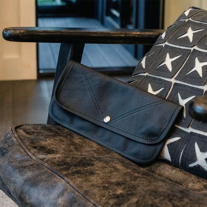 Elite Series Leather Clutch on Chair
