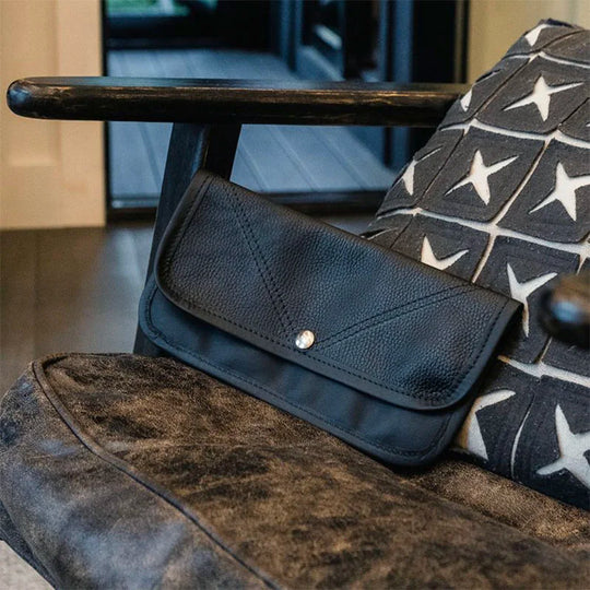 Elite Series Leather Clutch on Chair