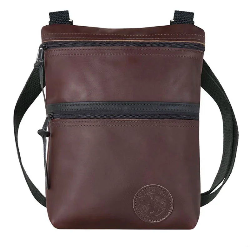 Leather Traverse Crossbody in Brown