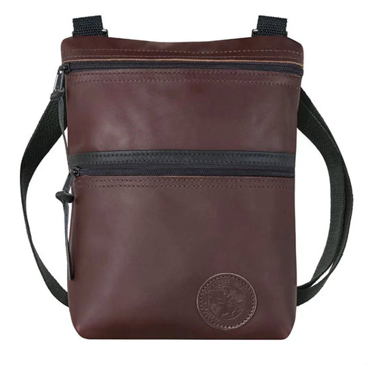 Leather Traverse Crossbody in Brown