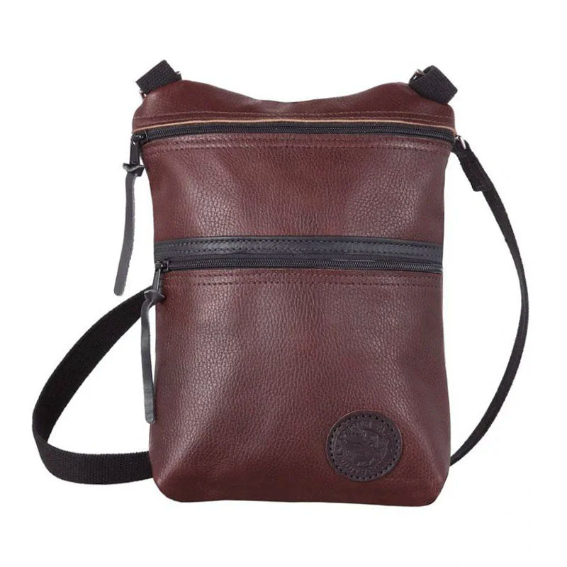Leather Traverse Crossbody in Pebbled Brown