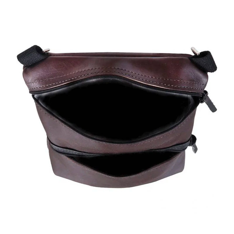 Leather Traverse Crossbody Front Pockets