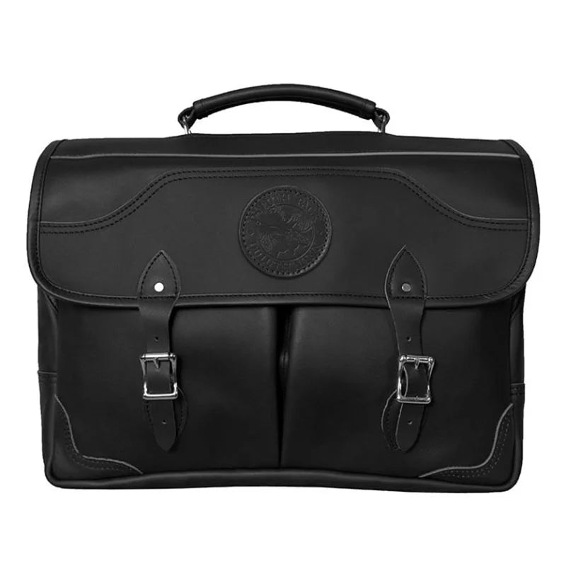 Leather Entrepreneur Briefcase in Black
