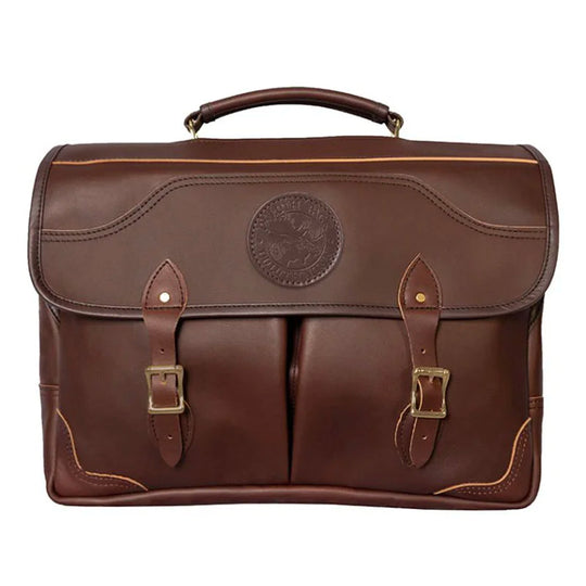 Leather Entrepreneur Briefcase in Brown