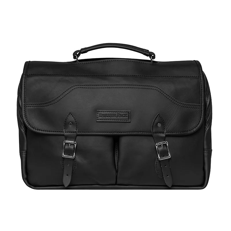 Superior Series Leather Entrepreneur Briefcase in Black