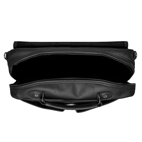 Superior Series Leather Entrepreneur Briefcase Open Top