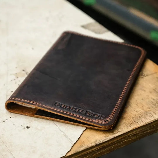 Heritage Leather Field Journal on a table 