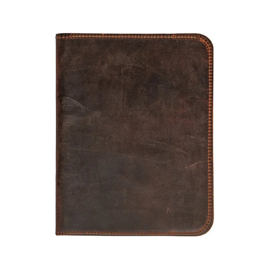 Large Heritage Leather Field Journal front with a white background