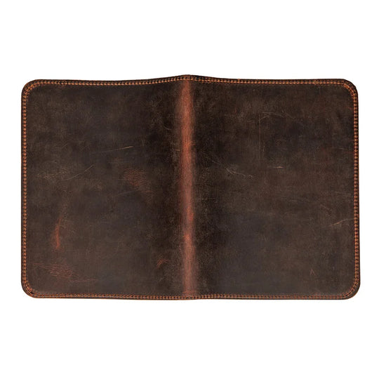Large Heritage Leather Field Journal front with a white background