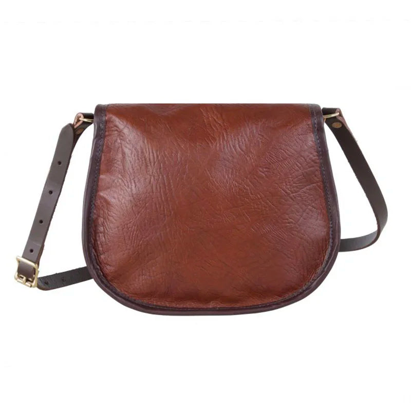 Bison Leather Medium Shell Purse Back
