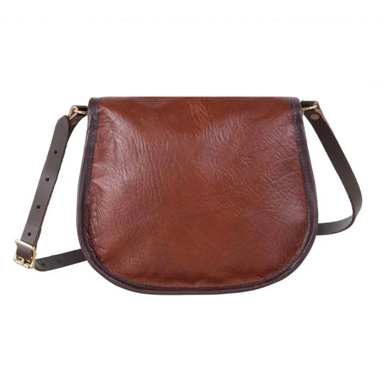 Bison Leather Medium Shell Purse Back